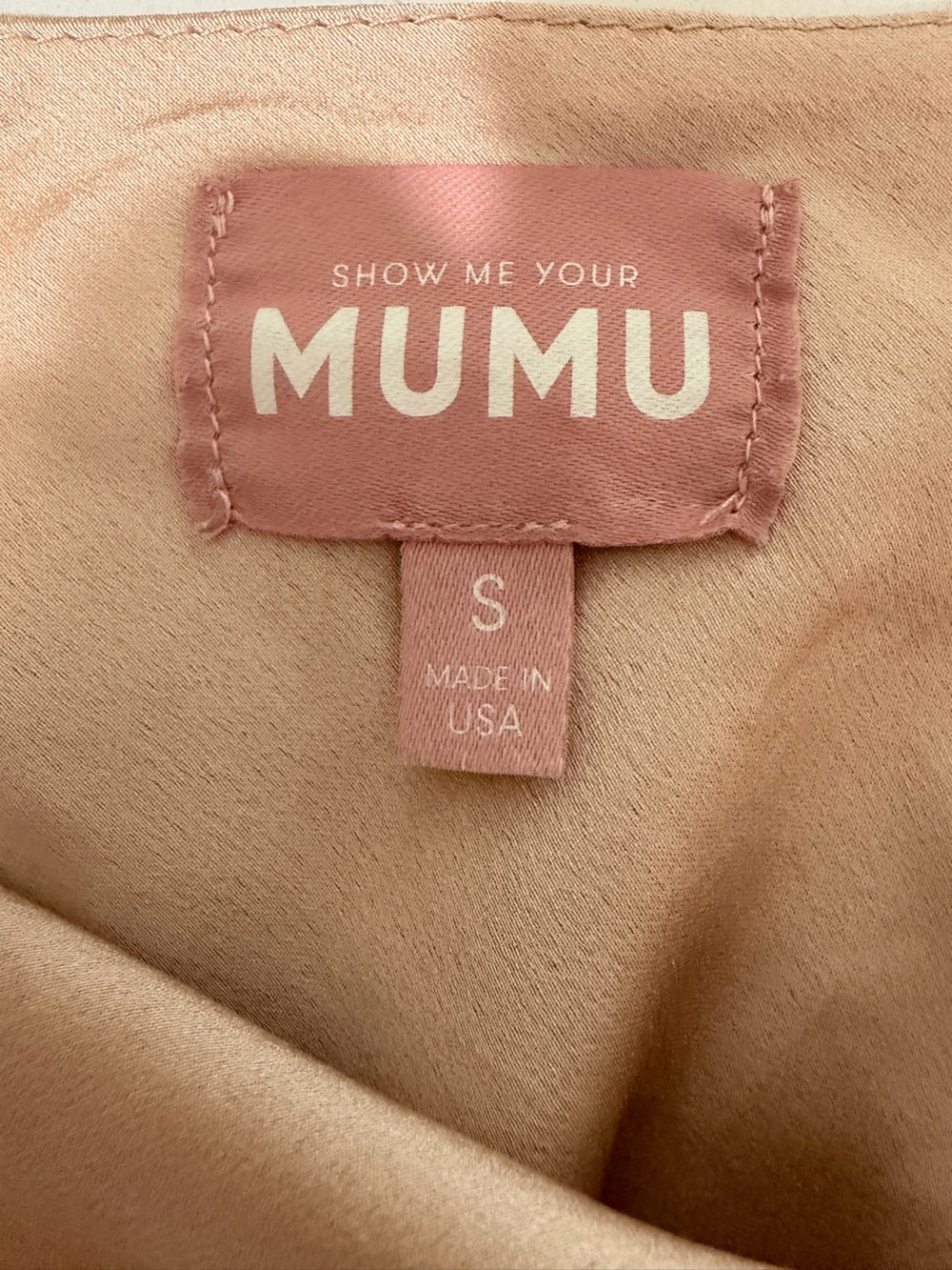 Show Me Your MuMu Champagne Halter Satin Maxi Dress - Picture 8 of 10